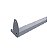 1 Régua / barra expositora cremalheira  para  ganchos e RTs cabideiros - Base p/ Trilho Cremalheira  - Passo  25 mm -90,  100 ou 120  CM -  Branco  ou Preto-  Pronta Entrega - Imagem 5