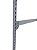 1 Régua / barra expositora cremalheira  para  ganchos e RTs cabideiros - Base p/ Trilho Cremalheira  - Passo  25 mm -90,  100 ou 120  CM -  Branco  ou Preto-  Pronta Entrega - Imagem 3