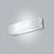 Arandela Retangular Acrílico Leitoso Branco Tecido 10x61 Polar Usina Design E-27 10110/61 Quartos e Salas - Imagem 1