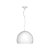 Pendente Vertical Esfera Alumínio Branco Decorativo 40x30 InForli Luciin E-27 Cf062/3 Salas e Hall - Imagem 1