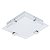 Plafon Quad LED Vidro Branco Metal Prata 7x30cm Bella Iluminação 1 LED 12W Bivolt ZU018S Corredores e Quartos - Imagem 1
