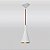 Pendente Cone Vertical Conico Alumínio Branco 27x14cm Golden Art 1x Lâmpada E27 Bivolt T9076-A Cozinhas e Balcões - Imagem 1