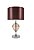 Abajur Inmarmi Vidro Metal Cupula Cetim Marrom 41x25cm Luciin 1x Lâmpada E27 40W Bivolt CF154/21 Mesas e Quartos - Imagem 1