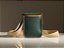 Bolsa Cube Colors - Couro Bicolor Verde e Caramelo - Imagem 7