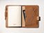 Capa para Caderno Bullet Journal A5 - Couro Bicolor Marrom Café e Caramelo - Imagem 5