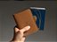 Capa para Caderneta e Passaporte - Couro Caramelo - Imagem 1