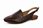 Sapatilha Slingback Amo em Couro Marrom - Imagem 5