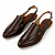 Sapatilha Slingback Amo em Couro Marrom - Imagem 8