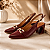 Slingback em Couro Giovanna Bordô - Imagem 2