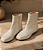 Bota em Couro Legítimo Antonella Off White - Imagem 2