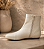 Bota em Couro Legítimo Antonella Off White - Imagem 4