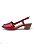 Sandália de Salto em Couro Mimi Vermelha - Imagem 5