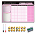 Quadro de Planejamento Mensal - Planner Rosa - Imagem 1