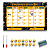 Quadro Planejamento Mensal - Planner Preto Compromisso - Imagem 1