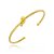 Pulseira Bracelete Nozinho Di Capri Semi Jóias X Ouro - Imagem 1