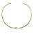 Colar Gargantilha Choker Nozinho Di Capri Semi Jóias X Ouro - Imagem 1