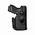 Coldre Kydex Glock G19 G19x G23 G25 G45 Com Lanterna TrustFire Gm23 - Velado - Imagem 1