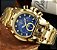 relogio invicta Zeus dourado azul luxo oferta pronta entrega - Imagem 2