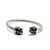 Bracelete Caveiras Gêmeas - Aço Inox - Imagem 2