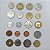 Lote com 20 moedas estrangeiras diferentes - lote 1 - Imagem 2