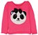 Blusa de Menina Kids na Net Tricô Pink Panda - Imagem 2