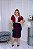 REF 2118 - CONJ. SAIA MARINHO COM APLICAÇÕESEM MARSALA + BLUSA MARSALA CO APLICAÇÕES EM BRANCO - Imagem 2
