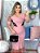 VESTIDO GIULLA - TUBINHO ROSE COM APLICAÇÕES - Imagem 3