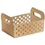 Cesta de Papel Caixote KRAFT G Vazado 25X19CM PCT.C/10 - Imagem 1