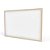 Quadro Branco Moldura Madeira 090X060CM Neo - Imagem 1