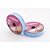 Fita de Cetim 16MM 10M. Xadrez Azul Bebe - Imagem 2