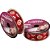 Fita de Cetim Decorada 22MM 10M. Rosas VERM/OURO - Imagem 1