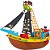 Brinquedo Educativo Barco Pirata C/BONECOS - Imagem 2