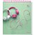 Caderno 01X1 Capa Dura FLIP Pastel FEM Vertical 80F - Imagem 4