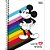 Caderno 01X1 Capa Dura Mickey Rainbow 80FLS.  PCT.C/04 - Imagem 7