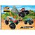Caderno Desenho UNIV Capa Dura HOT Wheels Monster TRUCKS 80F - Imagem 3
