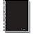 Caderno Espiral 1/4 Capa Dura Neutro Preto 48 Folhas - Imagem 1