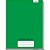 Caderno Quadriculado 1/4 1X1CM 96F Brochura C.D. Verde - Imagem 1