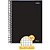 Caderno Quadriculado Univers. 5X5MM 96F Espiral Preto CD - Imagem 2