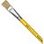 Pincel Artesanal Chato 815 N.14 Amarelo PCTE C/12 - Imagem 1