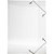Pasta ABA Elastica Plastica Mini Oficio Delloline Cristal - Imagem 1