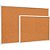 Quadro Aviso Moldura Madeira Cortica APAR. 70X50CM FIT BCO - Imagem 1