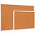 Quadro Aviso Moldura Madeira Cortica APAR. 80X60CM FIT BCO - Imagem 1