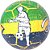 Bola de Futebol de Campo Brasil PVC/PU N.5 VD/AM/AZ - Imagem 3