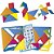Brinquedo Pedagogico Madeira Tangram 14 Pecas 65 Figurinhas - Imagem 1