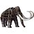 Brinquedo Pedagogico Madeira Mammoth 3D 50 Pecas - Imagem 1