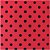 Placa em EVA Estampado 60X40CM Poa PRETO/VERMELHO 2MM - Imagem 1