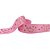 Fita de Gorgurao Pascoa 38MM 10M. Coelho Rosa C/GLITER - Imagem 1