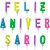 Vela para Aniversario Feliz Aniversario Color 2,5CM - Imagem 1