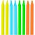 Vela para Aniversario Palitinho Neon C/24UNID. - Imagem 1