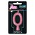 Vela para Aniversario N.00 Glitter Rosa - Imagem 1
